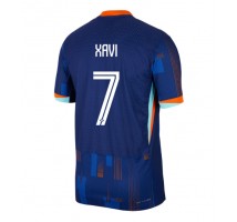 Holandia Xavi Simons #7 Koszulka Wyjazdowa ME 2024 Krótki Rękaw
